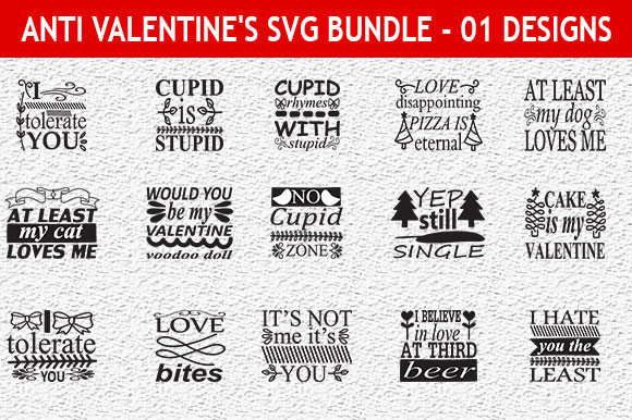 Anti Valentine’s Day 17 Quotes Designs B