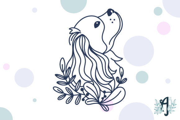 Cocker Spaniel: A Charming Botanical Embroidery Design Worth Your Thread