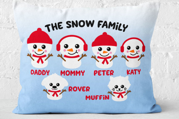 Cute Snowman Family Pack